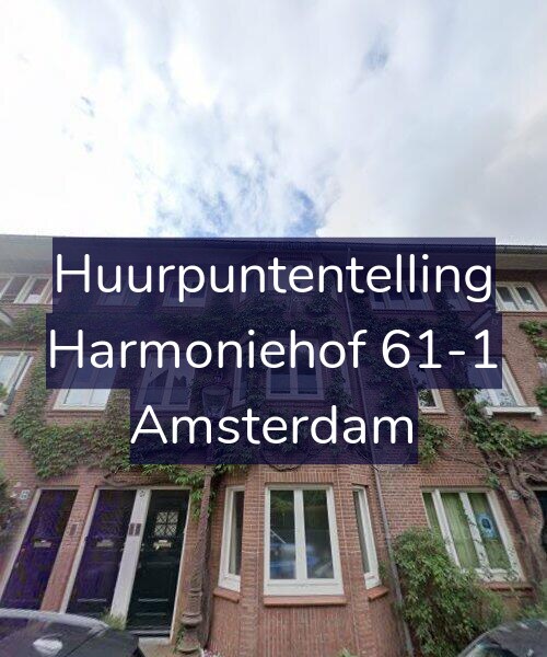 Foto gevel Huurpuntentelling voor Harmoniehof 61-1, Amsterdam