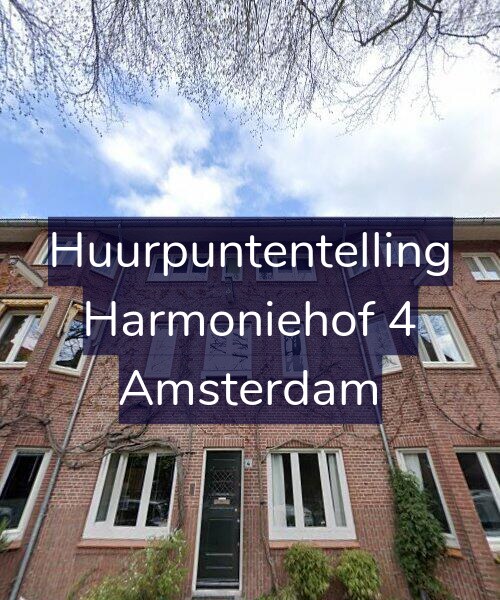 Foto gevel Huurpuntentelling voor Harmoniehof 4, Amsterdam