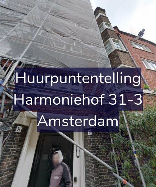 Foto gevel Huurpuntentelling voor Harmoniehof 31-3, Amsterdam