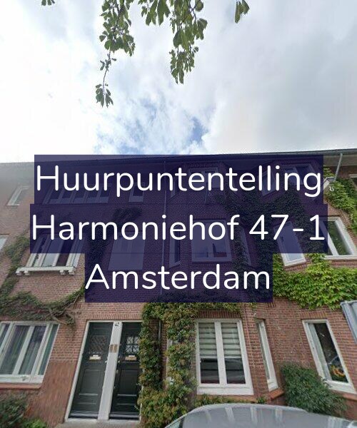 Foto gevel Huurpuntentelling voor Harmoniehof 47-1, Amsterdam