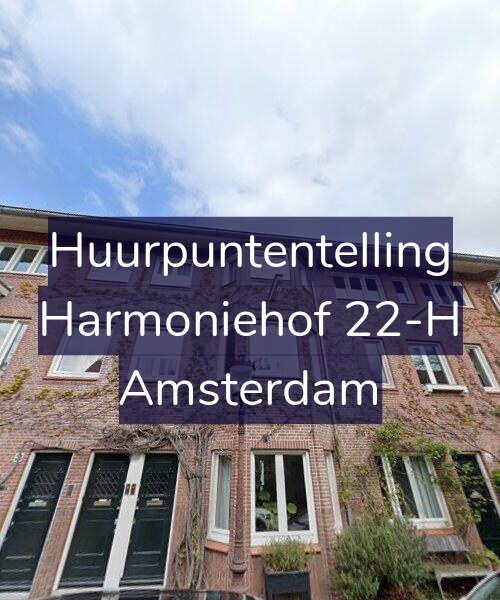 Foto gevel Huurpuntentelling voor Harmoniehof 22-H, Amsterdam