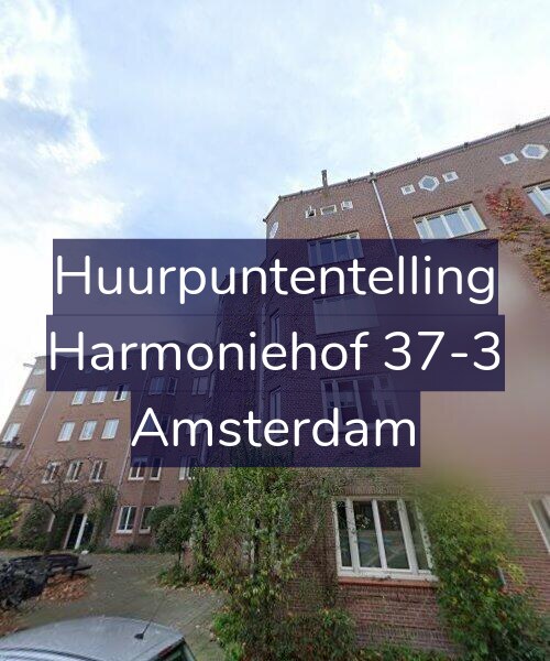 Foto gevel Huurpuntentelling voor Harmoniehof 37-3, Amsterdam