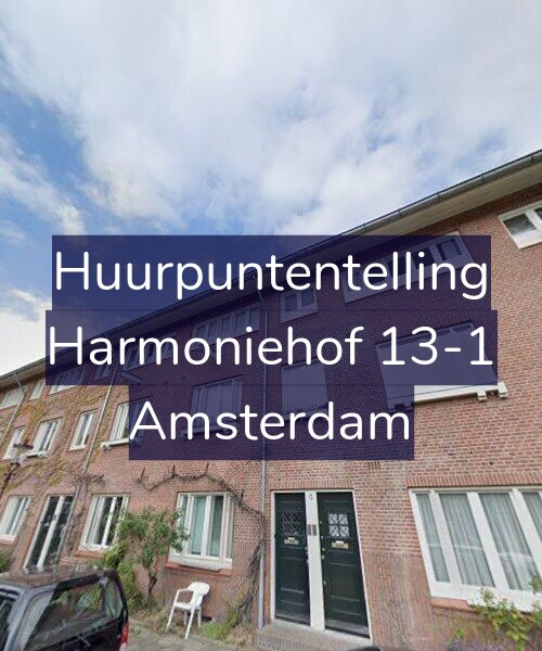 Foto gevel Huurpuntentelling voor Harmoniehof 13-1, Amsterdam