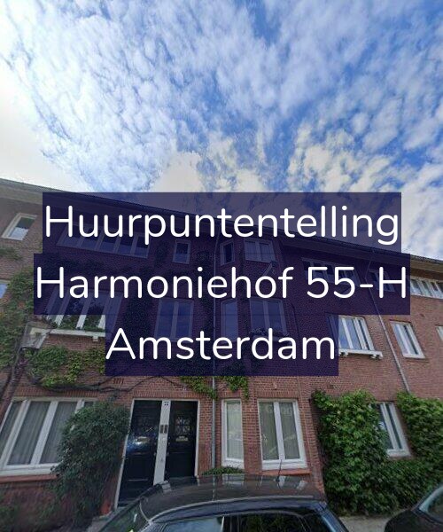 Foto gevel Huurpuntentelling voor Harmoniehof 55-H, Amsterdam