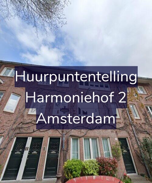 Foto gevel Huurpuntentelling voor Harmoniehof 2, Amsterdam