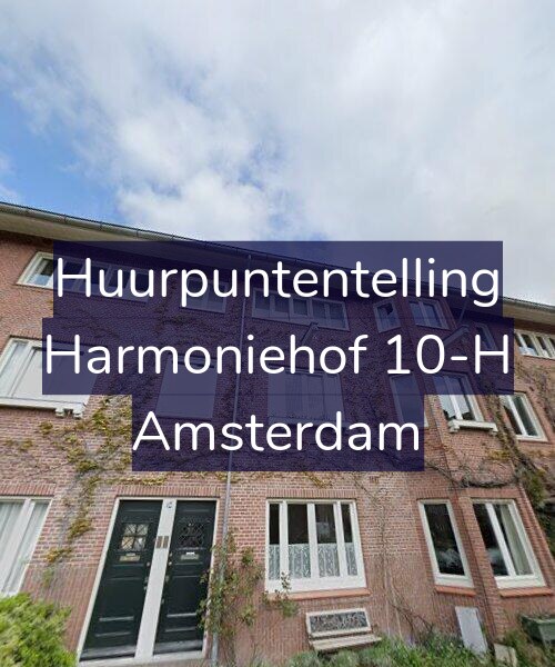 Foto gevel Huurpuntentelling voor Harmoniehof 10-H, Amsterdam