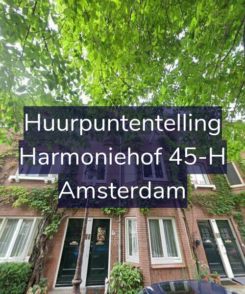 Foto gevel Huurpuntentelling voor Harmoniehof 45-H, Amsterdam
