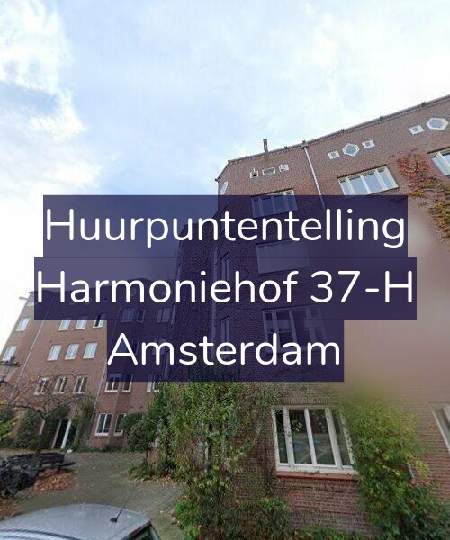 Foto gevel Huurpuntentelling voor Harmoniehof 37-H, Amsterdam