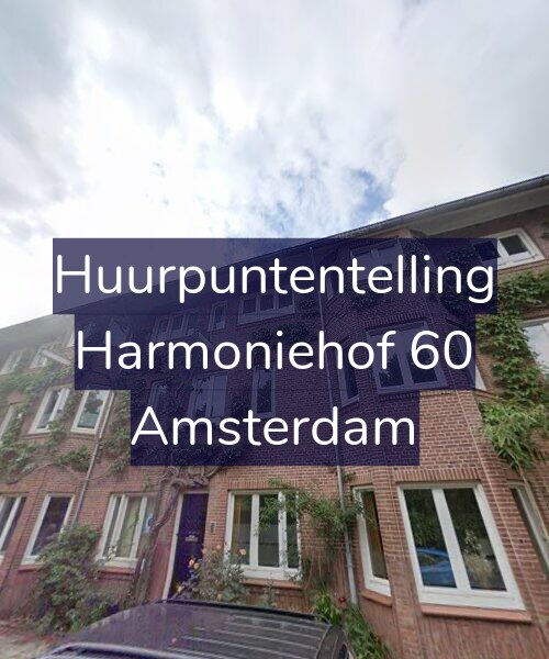 Foto gevel Huurpuntentelling voor Harmoniehof 60, Amsterdam