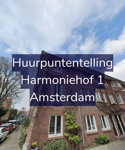 Foto gevel Huurpuntentelling voor Harmoniehof 1, Amsterdam