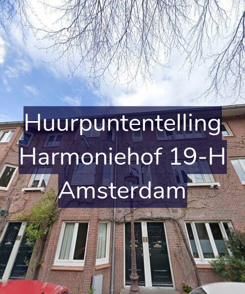 Foto gevel Huurpuntentelling voor Harmoniehof 19-H, Amsterdam