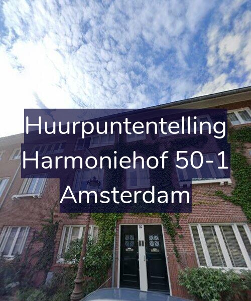 Foto gevel Huurpuntentelling voor Harmoniehof 50-1, Amsterdam