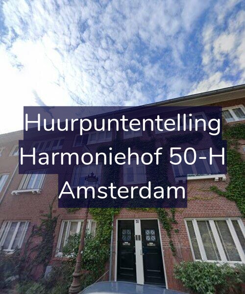 Foto gevel Huurpuntentelling voor Harmoniehof 50-H, Amsterdam