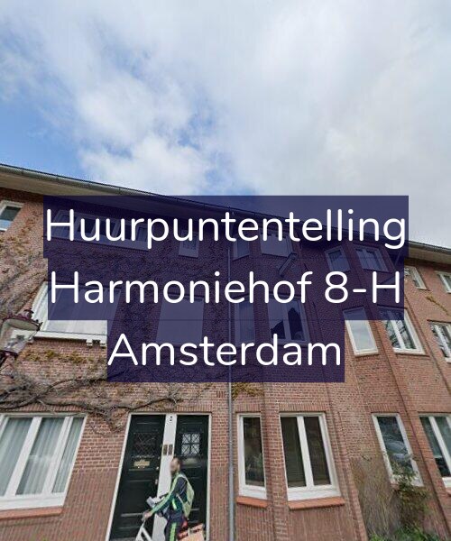 Foto gevel Huurpuntentelling voor Harmoniehof 8-H, Amsterdam