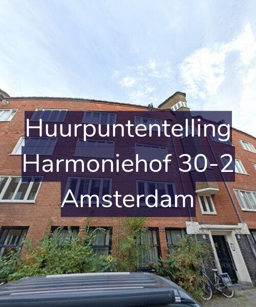 Foto gevel Huurpuntentelling voor Harmoniehof 30-2, Amsterdam
