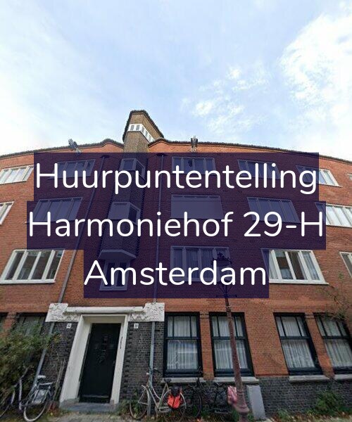 Foto gevel Huurpuntentelling voor Harmoniehof 29-H, Amsterdam