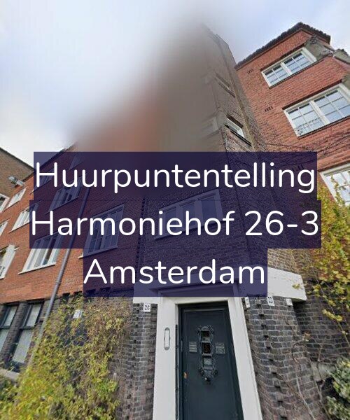 Foto gevel Huurpuntentelling voor Harmoniehof 26-3, Amsterdam