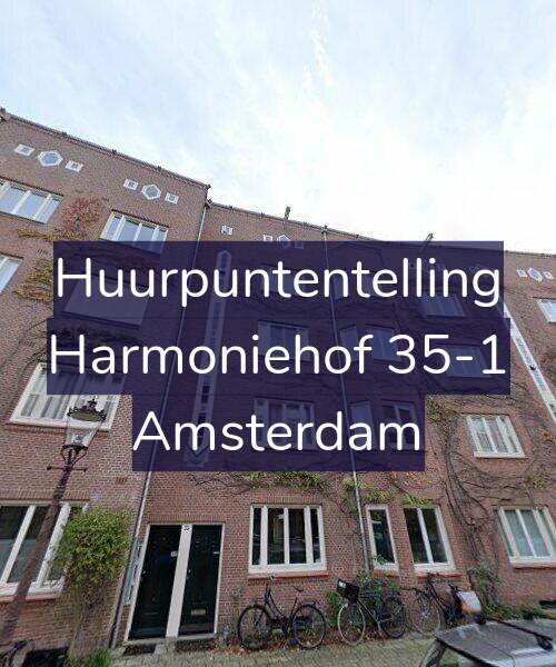 Foto gevel Huurpuntentelling voor Harmoniehof 35-1, Amsterdam