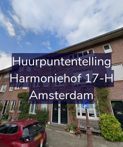 Foto gevel Huurpuntentelling voor Harmoniehof 17-H, Amsterdam