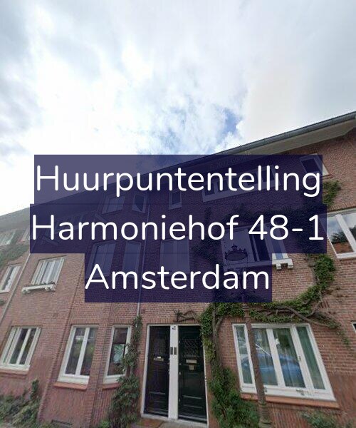 Foto gevel Huurpuntentelling voor Harmoniehof 48-1, Amsterdam