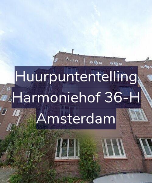 Foto gevel Huurpuntentelling voor Harmoniehof 36-H, Amsterdam