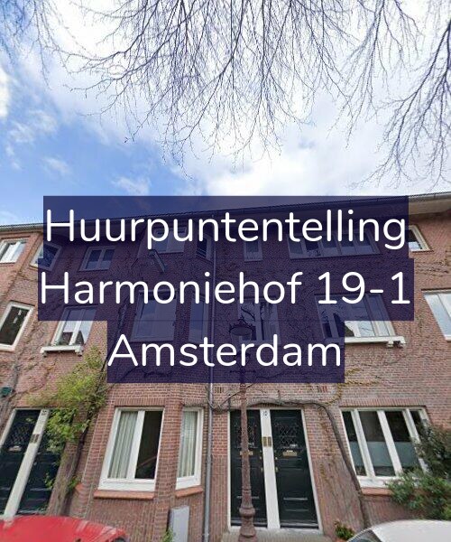 Foto gevel Huurpuntentelling voor Harmoniehof 19-1, Amsterdam