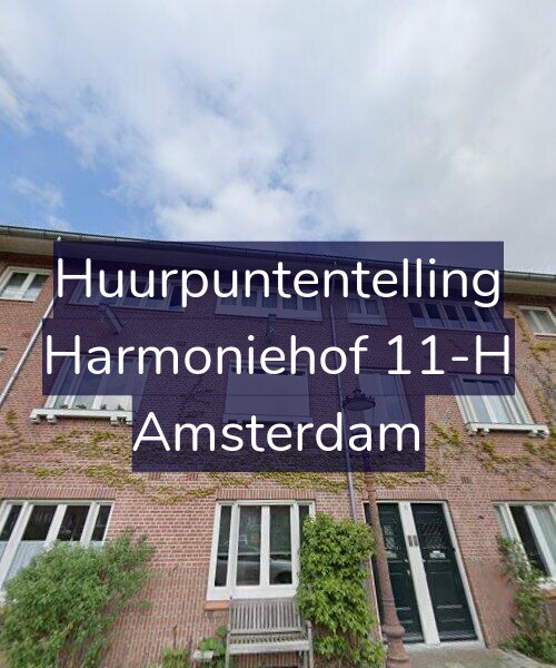 Foto gevel Huurpuntentelling voor Harmoniehof 11-H, Amsterdam