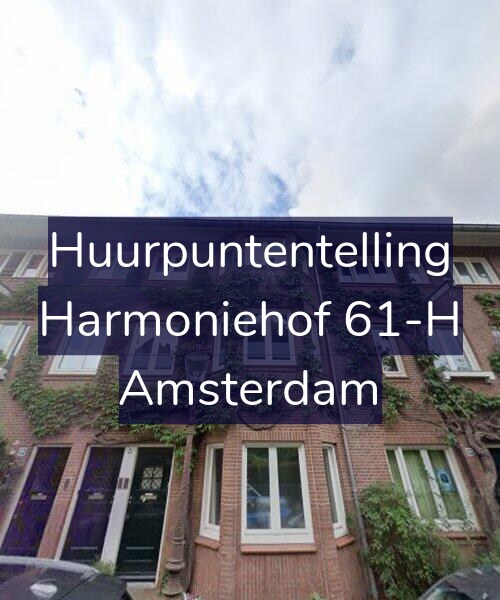 Foto gevel Huurpuntentelling voor Harmoniehof 61-H, Amsterdam