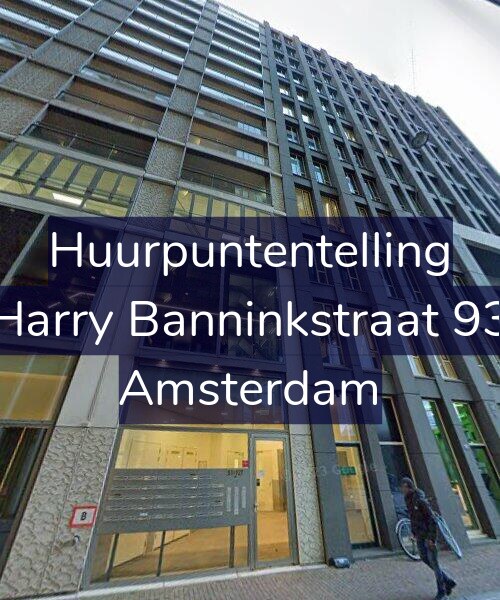 Foto gevel Huurpuntentelling voor Harry Banninkstraat 93, Amsterdam