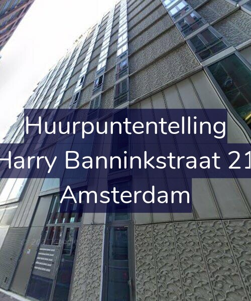 Foto gevel Huurpuntentelling voor Harry Banninkstraat 21, Amsterdam