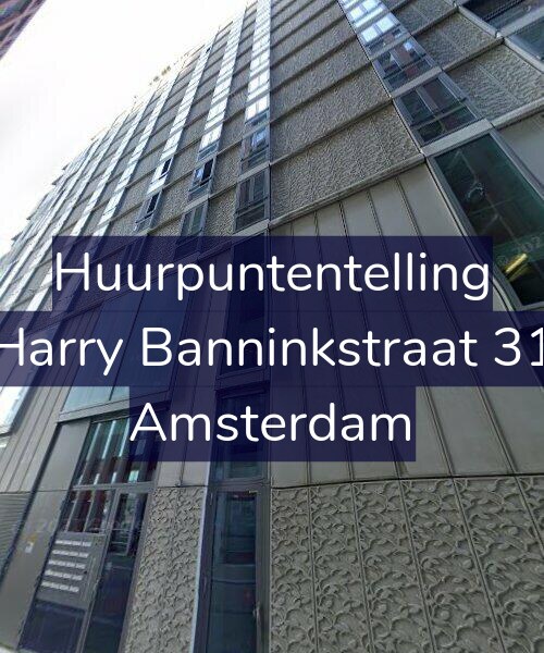 Foto gevel Huurpuntentelling voor Harry Banninkstraat 31, Amsterdam