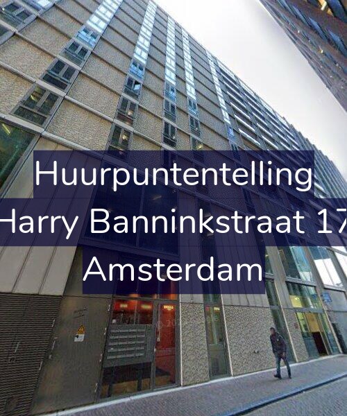 Foto gevel Huurpuntentelling voor Harry Banninkstraat 17, Amsterdam