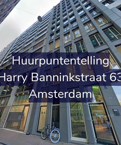 Foto gevel Huurpuntentelling voor Harry Banninkstraat 63, Amsterdam