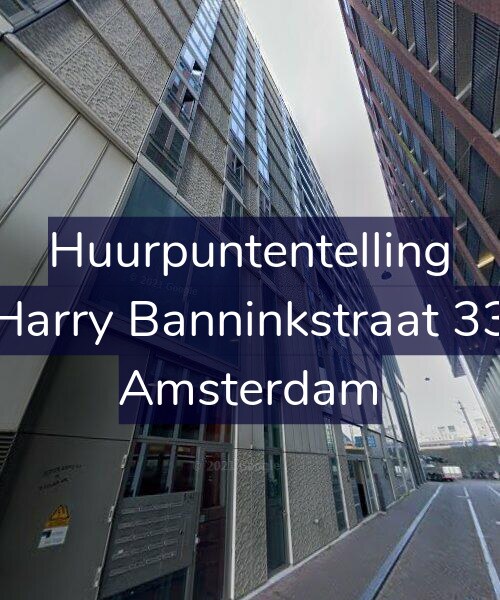 Foto gevel Huurpuntentelling voor Harry Banninkstraat 33, Amsterdam