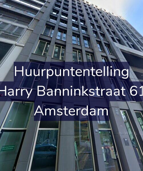 Foto gevel Huurpuntentelling voor Harry Banninkstraat 61, Amsterdam