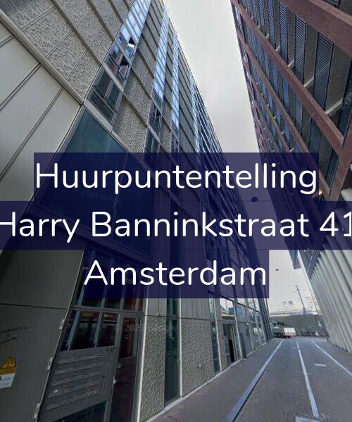 Foto gevel Huurpuntentelling voor Harry Banninkstraat 41, Amsterdam