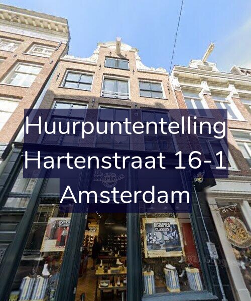 Foto gevel Huurpuntentelling voor Hartenstraat 16-1, Amsterdam