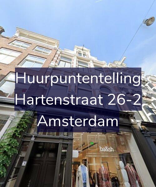 Foto gevel Huurpuntentelling voor Hartenstraat 26-2, Amsterdam