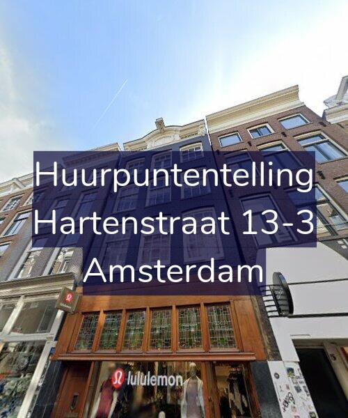 Foto gevel Huurpuntentelling voor Hartenstraat 13-3, Amsterdam