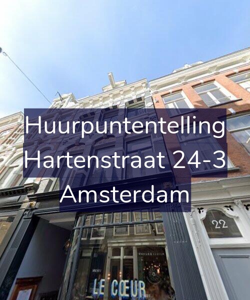 Foto gevel Huurpuntentelling voor Hartenstraat 24-3, Amsterdam