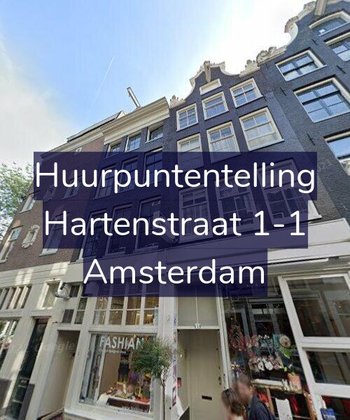 Foto gevel Huurpuntentelling voor Hartenstraat 1-1, Amsterdam