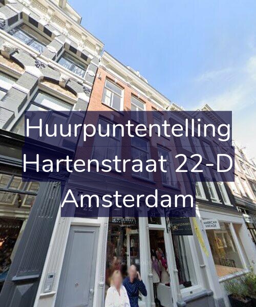 Foto gevel Huurpuntentelling voor Hartenstraat 22-D, Amsterdam