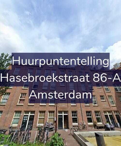 Foto gevel Huurpuntentelling voor Hasebroekstraat 86-A, Amsterdam