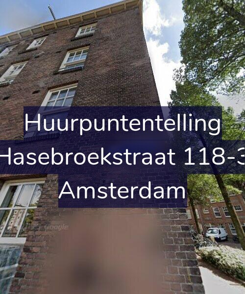 Foto gevel Huurpuntentelling voor Hasebroekstraat 118-3, Amsterdam