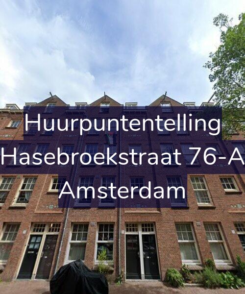 Foto gevel Huurpuntentelling voor Hasebroekstraat 76-A, Amsterdam