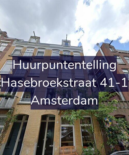 Foto gevel Huurpuntentelling voor Hasebroekstraat 41-1, Amsterdam