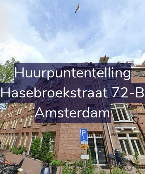 Foto gevel Huurpuntentelling voor Hasebroekstraat 72-B, Amsterdam