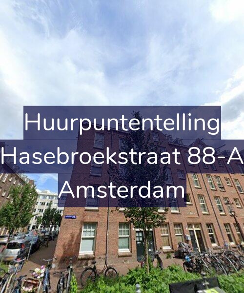 Foto gevel Huurpuntentelling voor Hasebroekstraat 88-A, Amsterdam