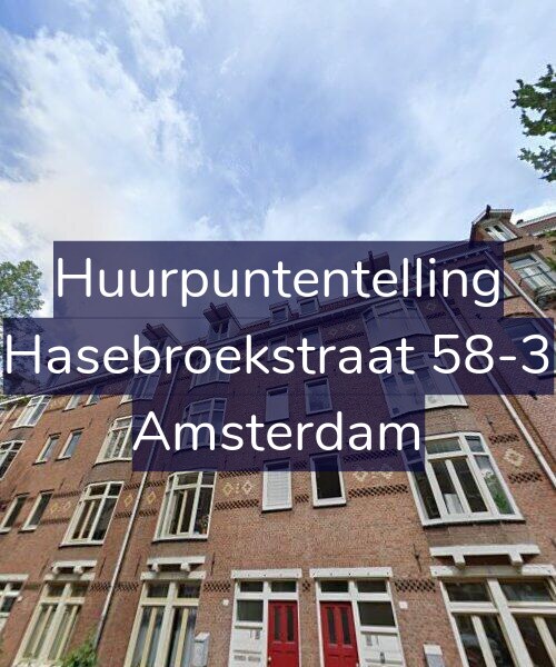 Foto gevel Huurpuntentelling voor Hasebroekstraat 58-3, Amsterdam