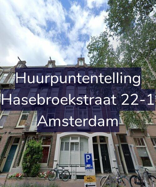 Foto gevel Huurpuntentelling voor Hasebroekstraat 22-1, Amsterdam